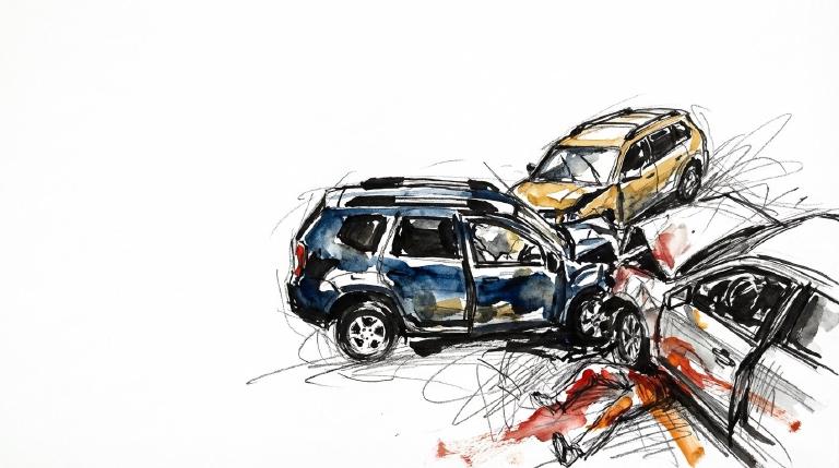 Afternoon death by the tennis center, and a clock that will not stop