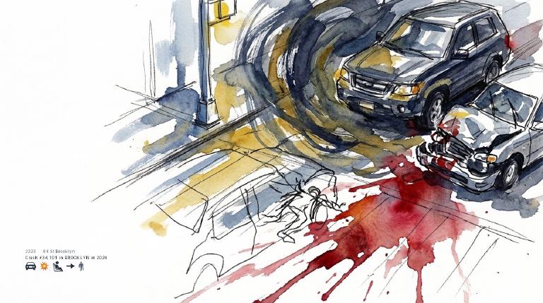 Bensonhurst crosswalks, broken bones, and the hours when the streets bite